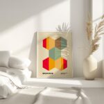bauhaus print summer tones abstract composition 7