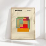 bauhaus print summer tones geometric blocks 2