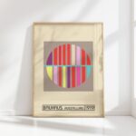 bauhaus print warm palette geometric harmony