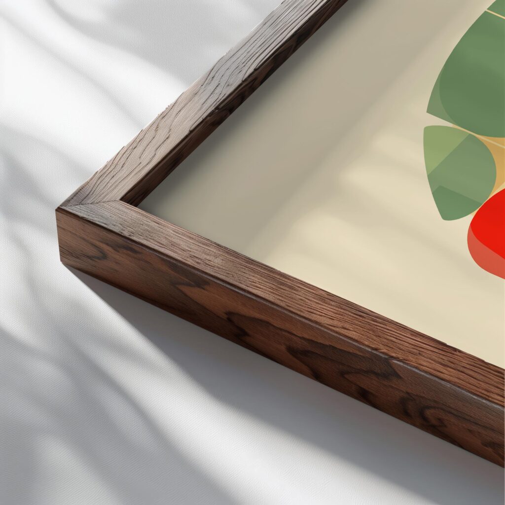 bauhaus print warm tone geometric shapes 3