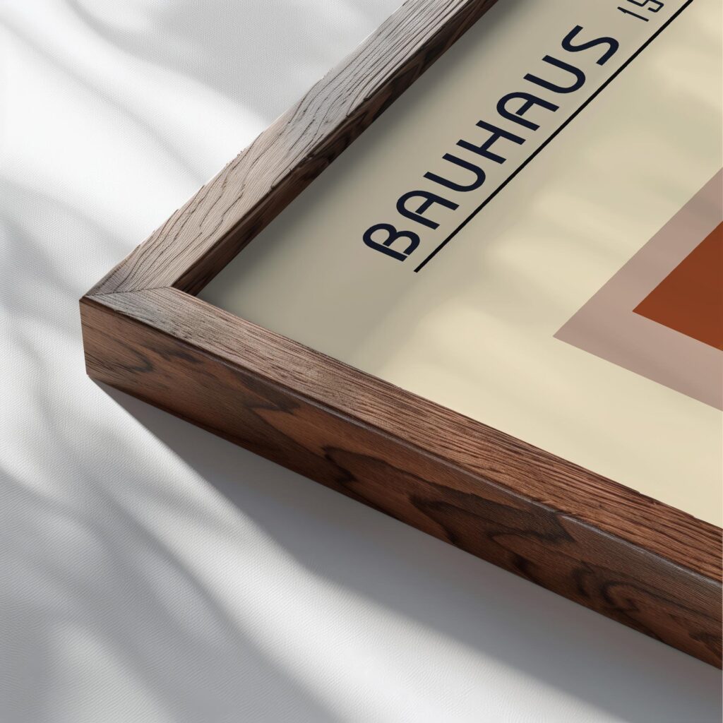 bauhaus print warm tone minimalist stripes 3