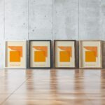 bauhaus print warm tones abstract flow design 2