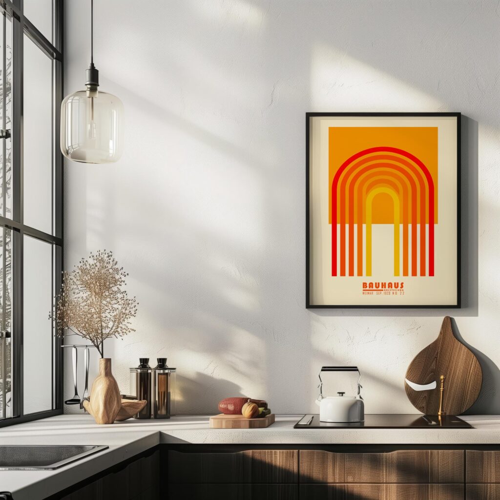 bauhaus print warm tones arch graphic design 5