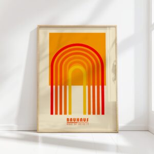 bauhaus print warm tones arch graphic design 8