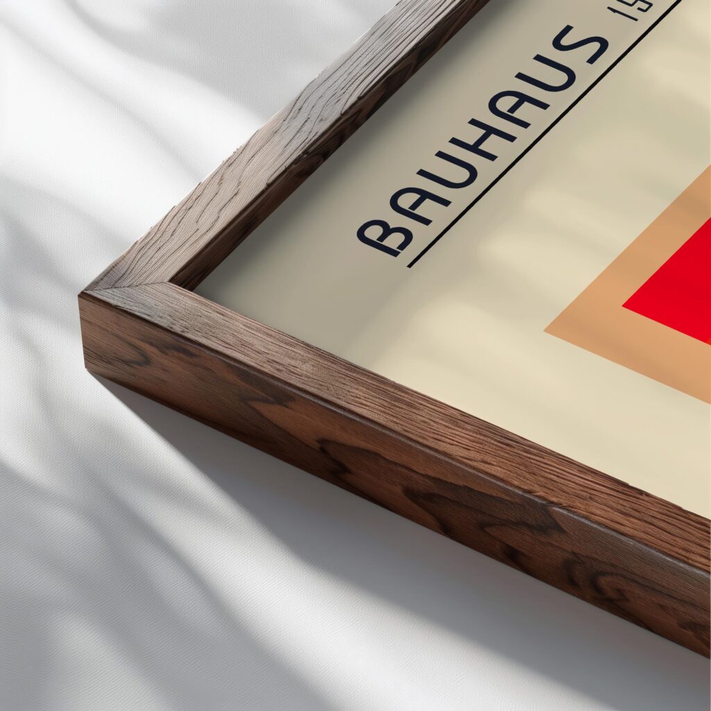 bauhaus print warm tones color block artwork 3