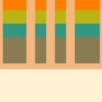 bauhaus print warm tones color block artwork 4