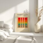 bauhaus print warm tones color block artwork 7