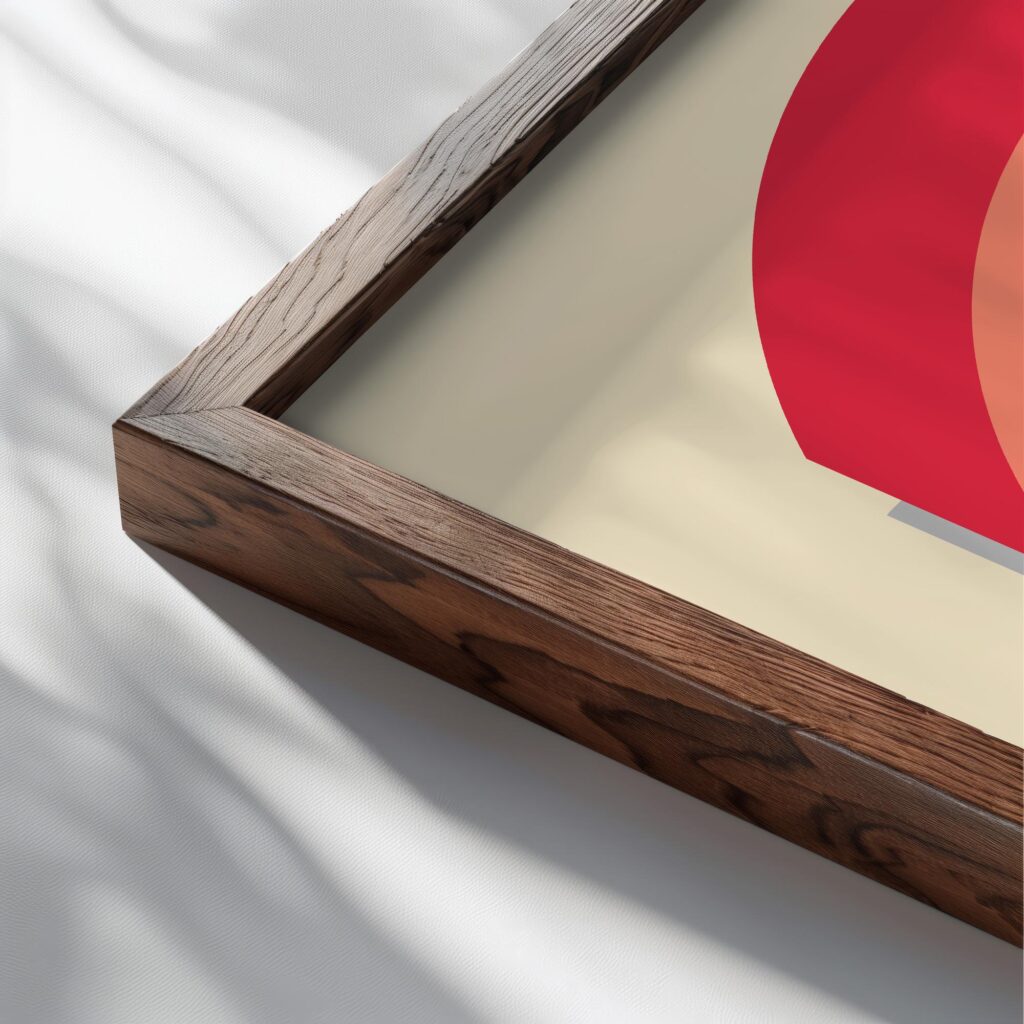 bauhaus print warm tones geometric arch design 11