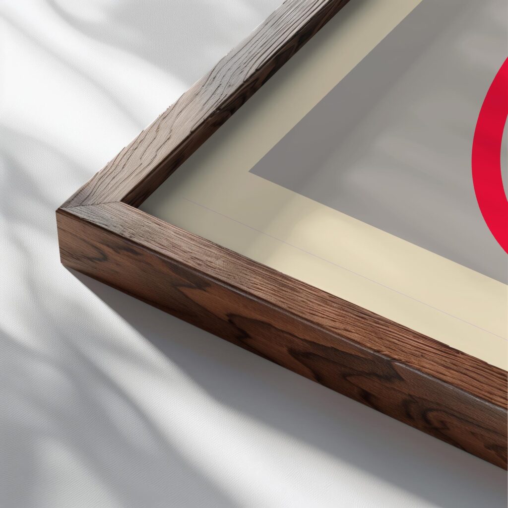 bauhaus print warm tones geometric arches 3