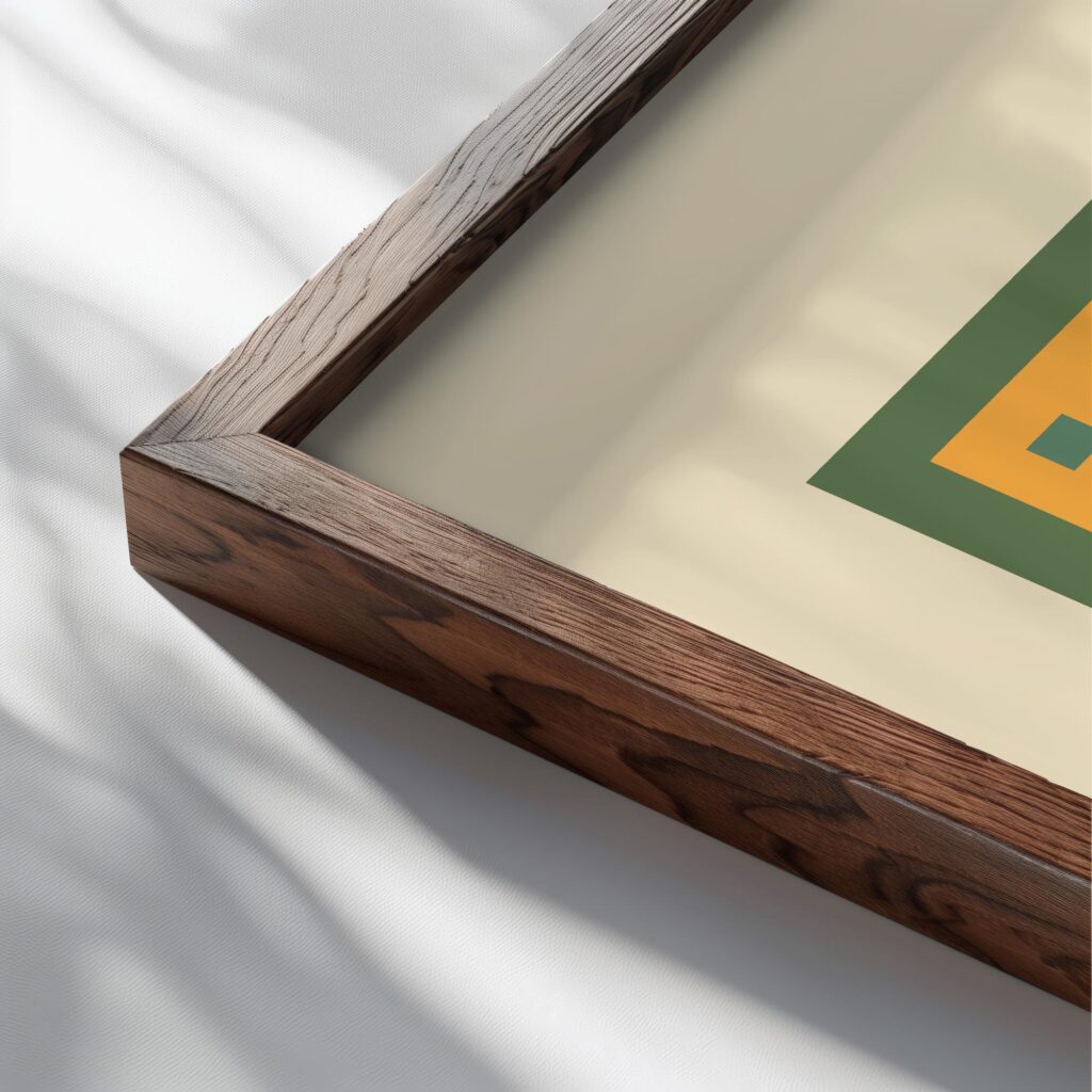 bauhaus print warm tones geometric blocks design 3