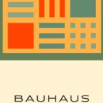 bauhaus print warm tones geometric blocks design 4