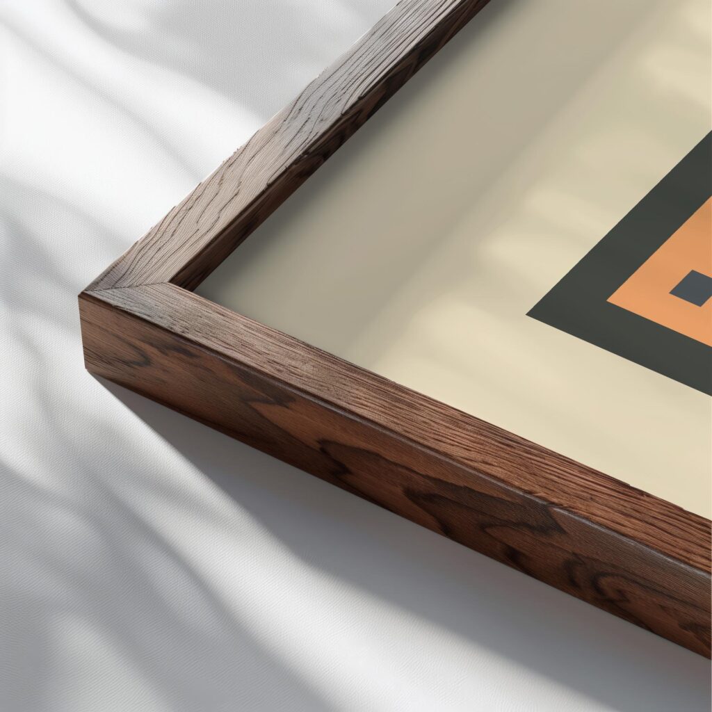 bauhaus print warm tones geometric simplicity 3