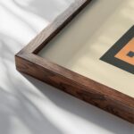 bauhaus print warm tones geometric simplicity 3