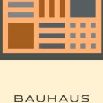 bauhaus print warm tones geometric simplicity 4