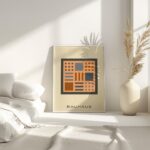 bauhaus print warm tones geometric simplicity 7