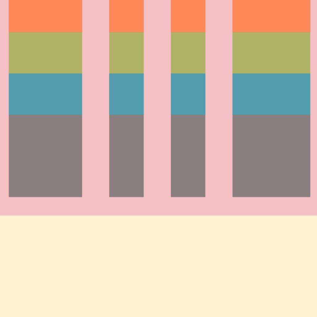 bauhaus print warm tones geometric stripes 4