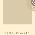 bauhaus print with neutral tones and flowing lines 4
