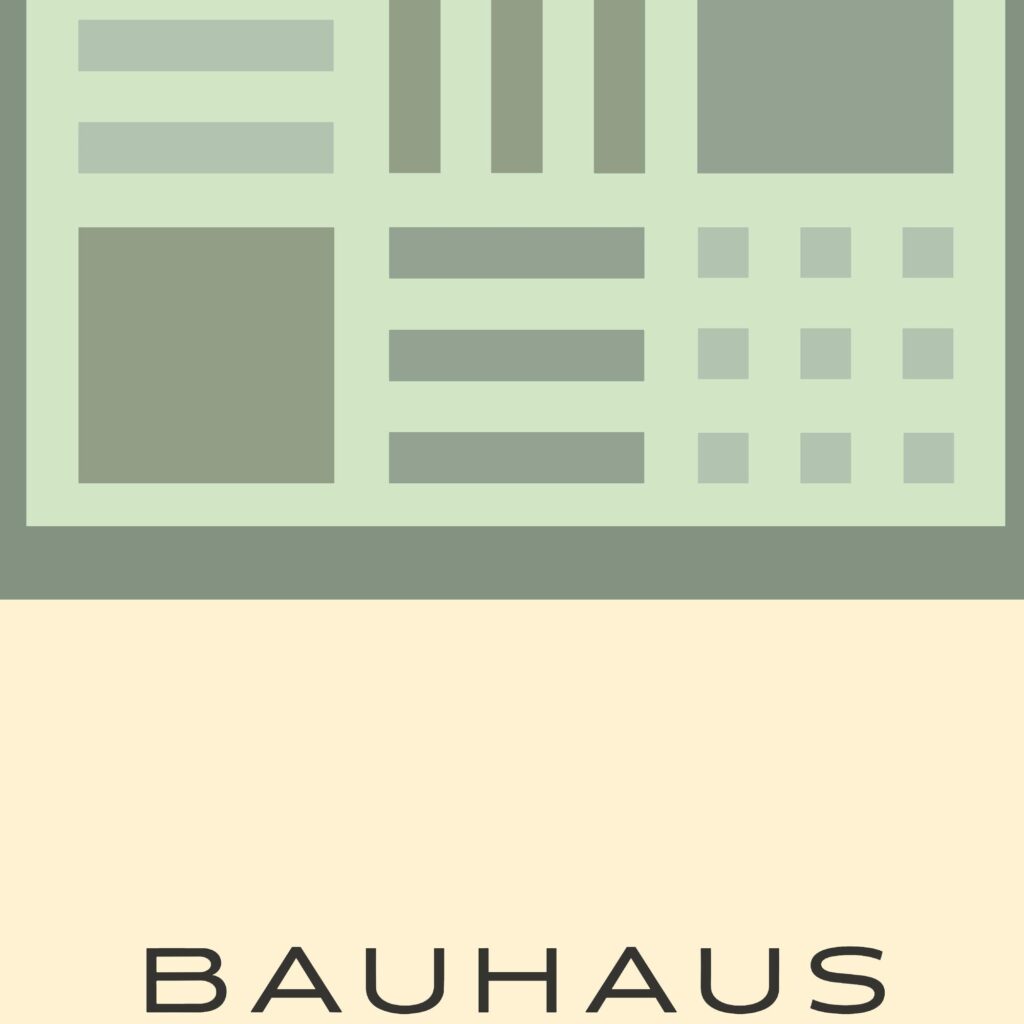 bauhaus print with neutral tones geometric blocks 4