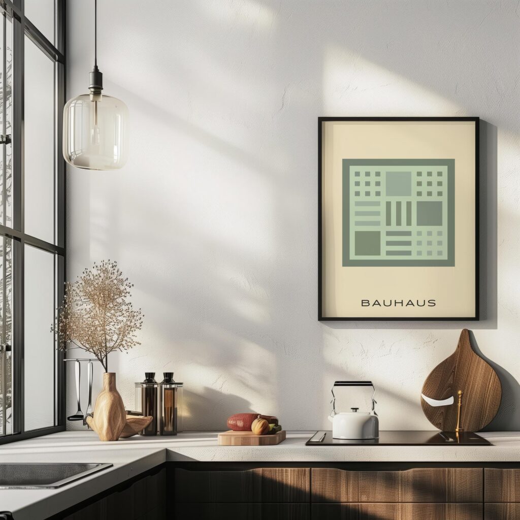 bauhaus print with neutral tones geometric blocks 5