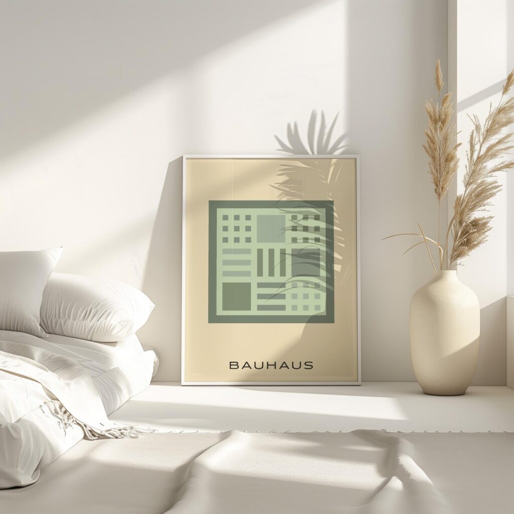 bauhaus print with neutral tones geometric blocks 7