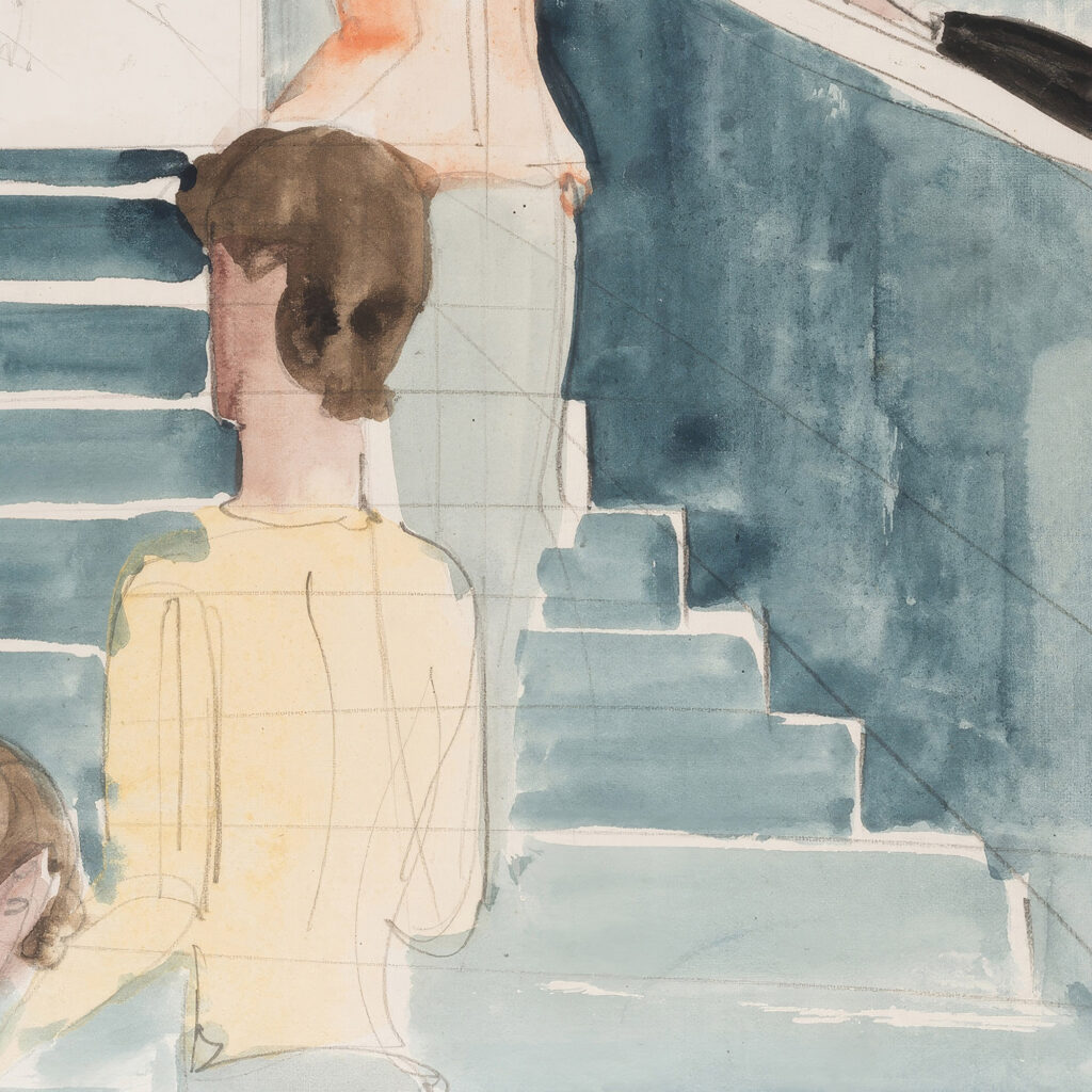 bauhaus stairway 1931 1932 oskar schlemmer high quality print 4