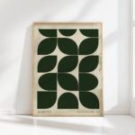 bauhaus style abstract geometric art print 3