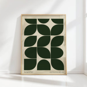 bauhaus style abstract geometric art print 3