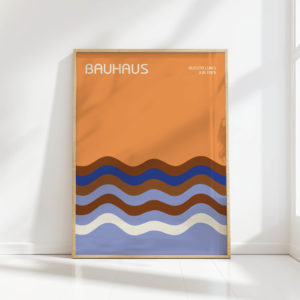 bauhaus style exhibition art print