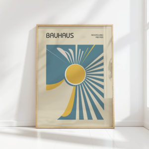 bauhaus style exhibition art print for modern decor 2