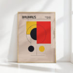 bauhaus style exhibition art print geometric design 2