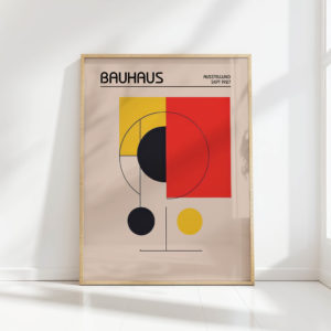 bauhaus style exhibition art print geometric design 2