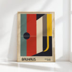 bauhaus style geometric art decor print