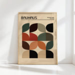 bauhaus style geometric art print for home decor 2