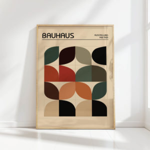 bauhaus style geometric art print for home decor 2
