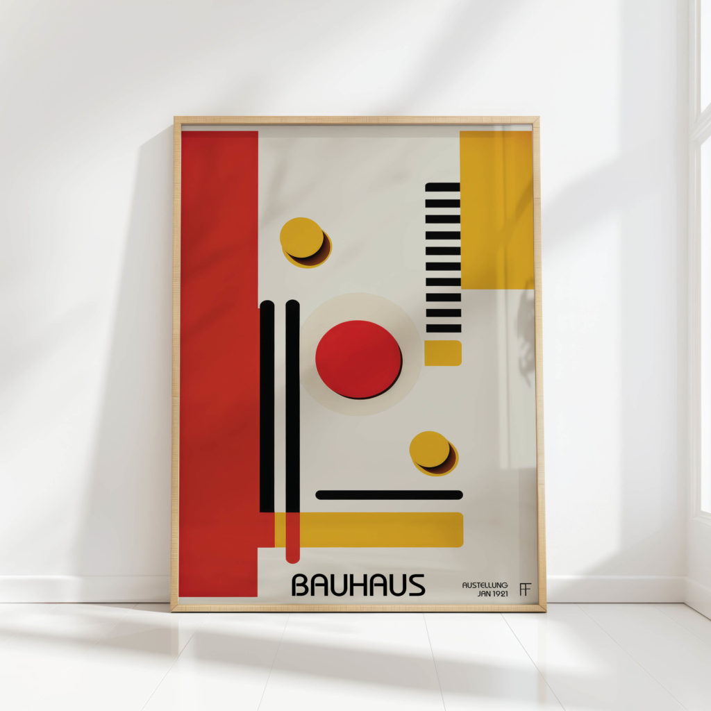 bauhaus style geometric art print for modern decor 10