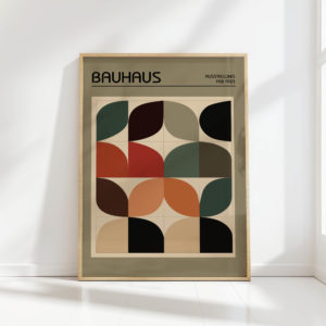 bauhaus style geometric art print for modern decor 2