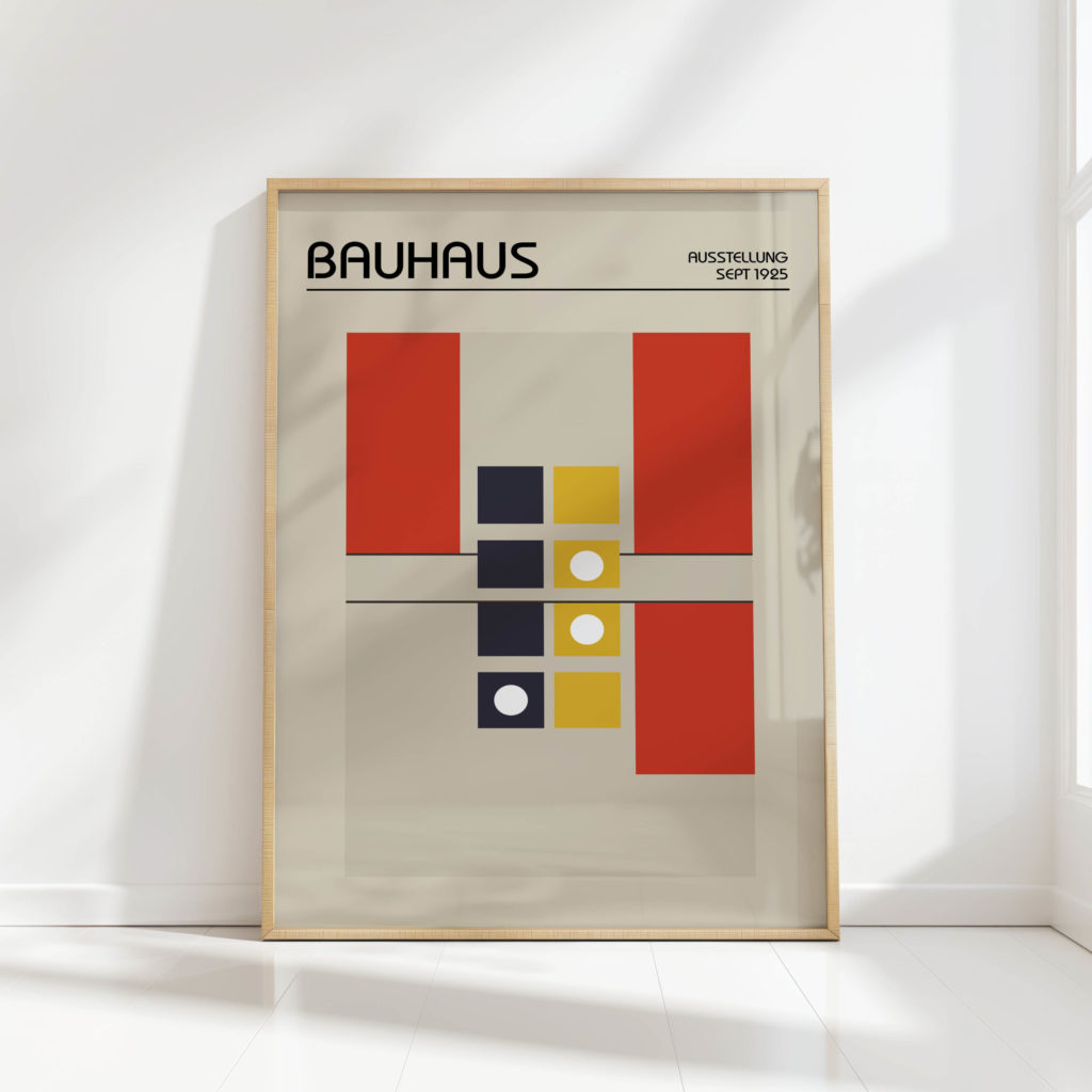 bauhaus style geometric art print for modern decor 4
