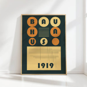bauhaus style geometric art print for modern decor 5