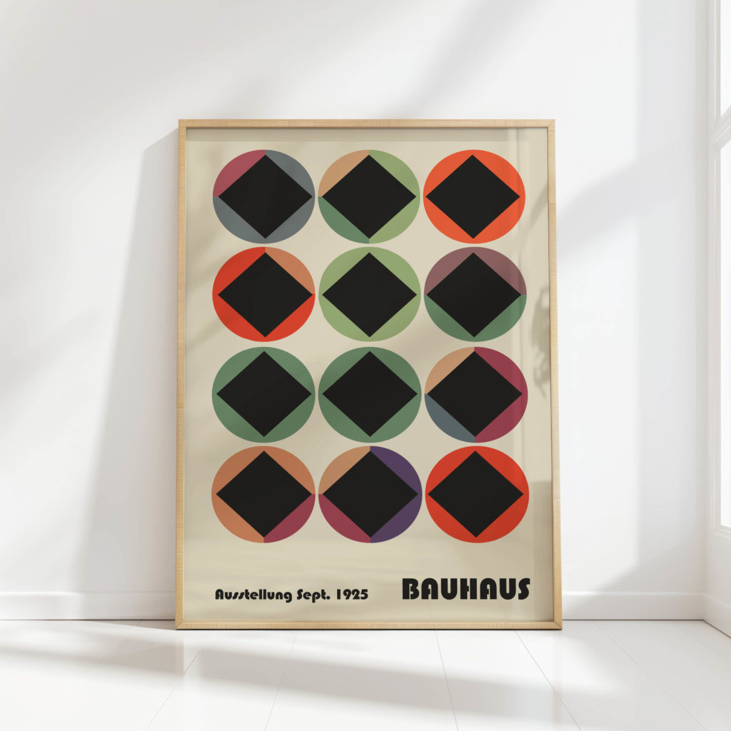 bauhaus style geometric art print for modern decor 7