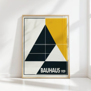 bauhaus style geometric artwork print