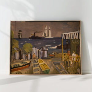 beach landscape 1924 joaquin torres garcia high quality print