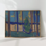 beach landscape with trees and boats 1905 06 edvard munch high quality print