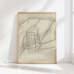 beer pitcher juan gris high quality print