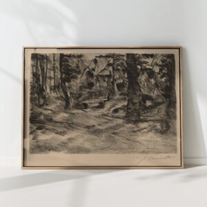 bench in the woods ii bank im walde ii 1917 lovis corinth high quality print