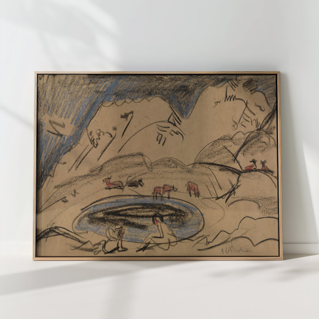 bergsee 1919 1920 ernst ludwig kirchner high quality print