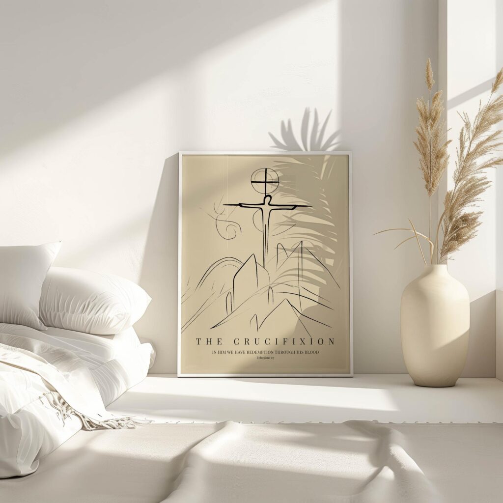 bibleverse crucifixion 3x4 4 mockup