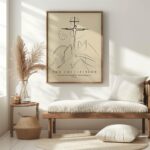bibleverse crucifixion 3x4 5 mockup