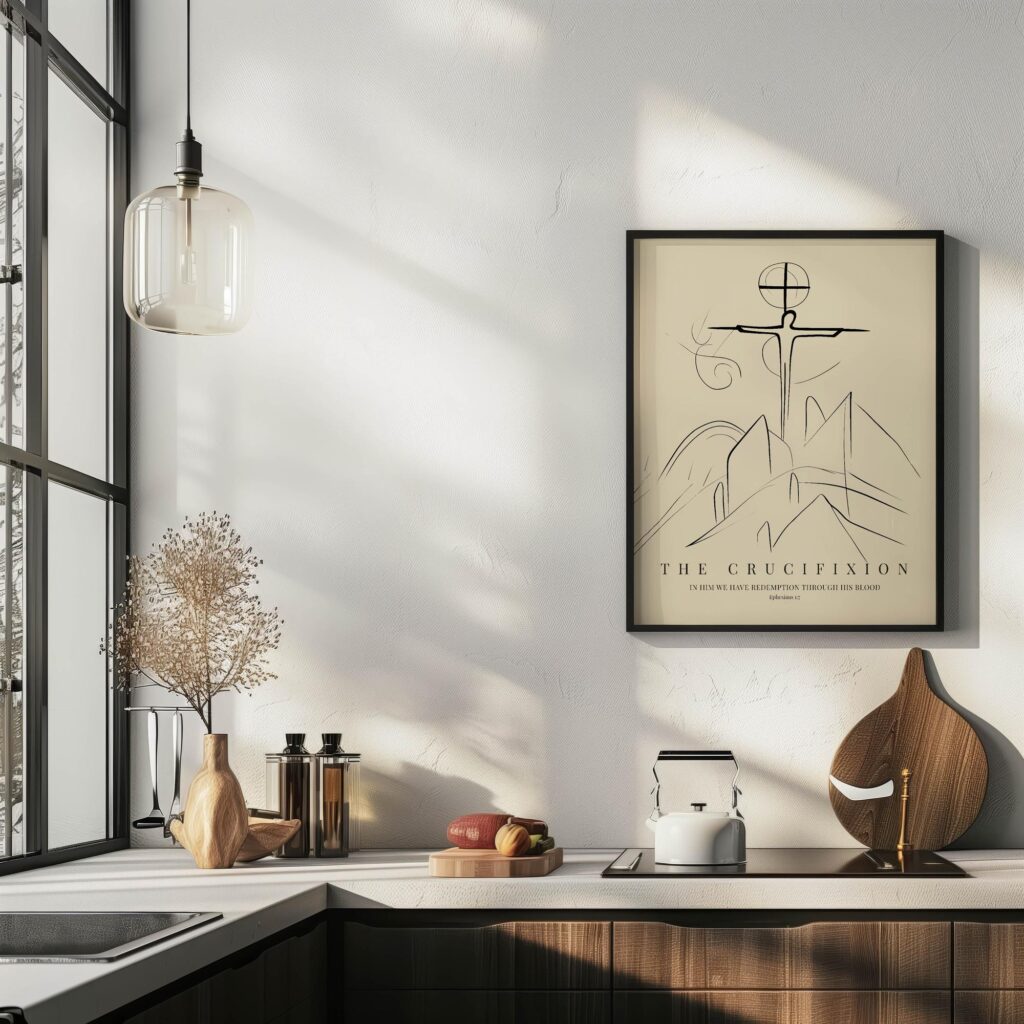 bibleverse crucifixion 3x4 6 mockup