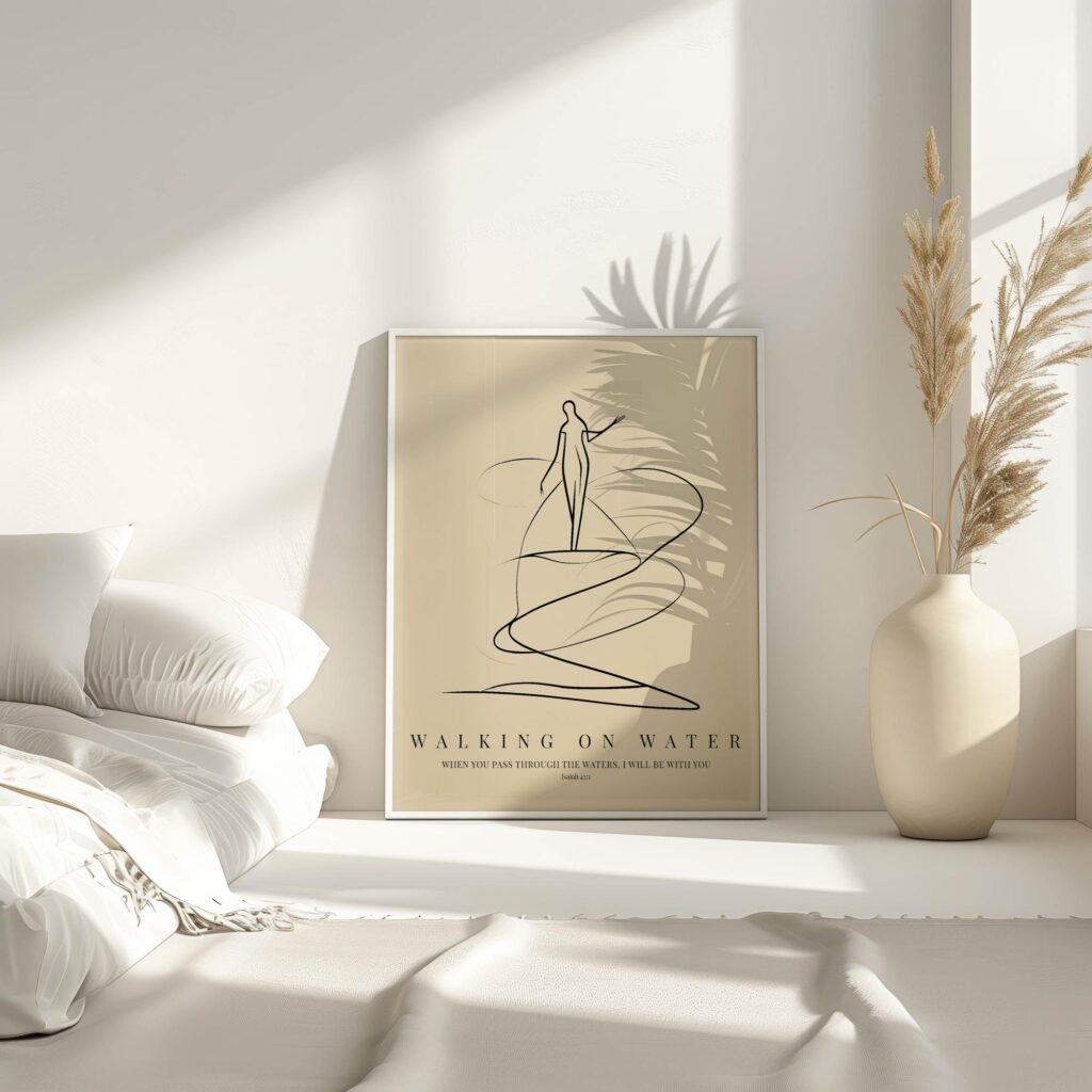 bibleverse jesuswalksonwater 3x4 4 mockup