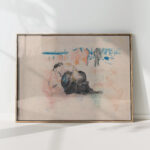 black man and blue horizon jules schmalzigaug high quality print